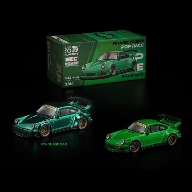 1/64 RWB 930 ワイドボディ【フルオープン仕様】 OPO FG 1:64 RWB 930 Fully Open Diecast - Black @360K ETA Q1 2026