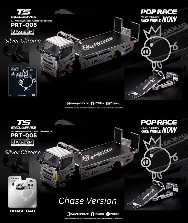 1/64 PANDEM LOTUS ELISE PURPLE CHROME TRUCK SET パンデム ロータス