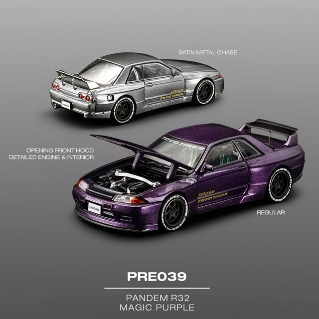 MANGMI AIR X Retro GB 未開封新品 POP RACE x Enigma 1/64 Pandem R32 MAGIC PURPLE パンデム R32