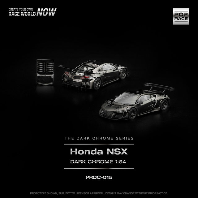 1/64 HONDA NSX GT3 EVO22 DARK CHROME ホンダ NSX GT3 EVO22 ダーク