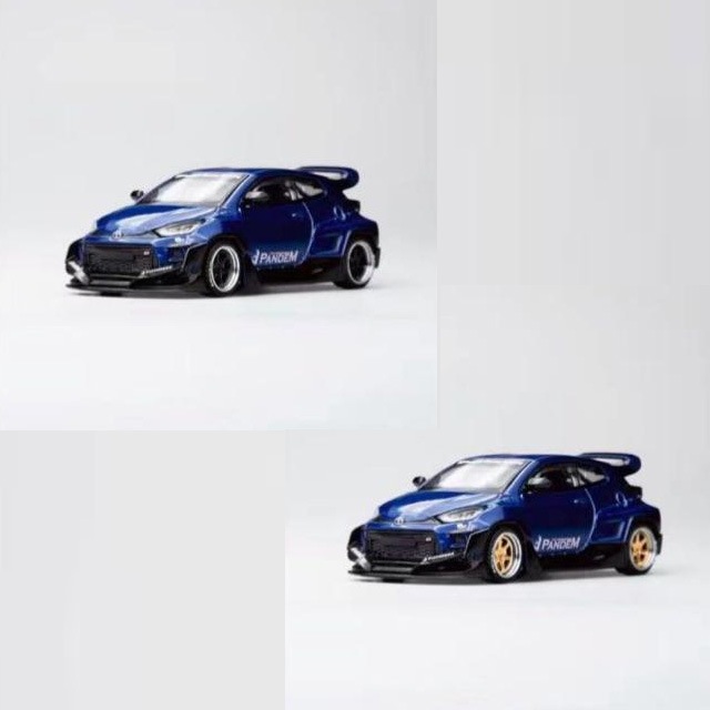 XCarToys x Pop Race 1:64 PANDEM GR Yaris Chrome Black