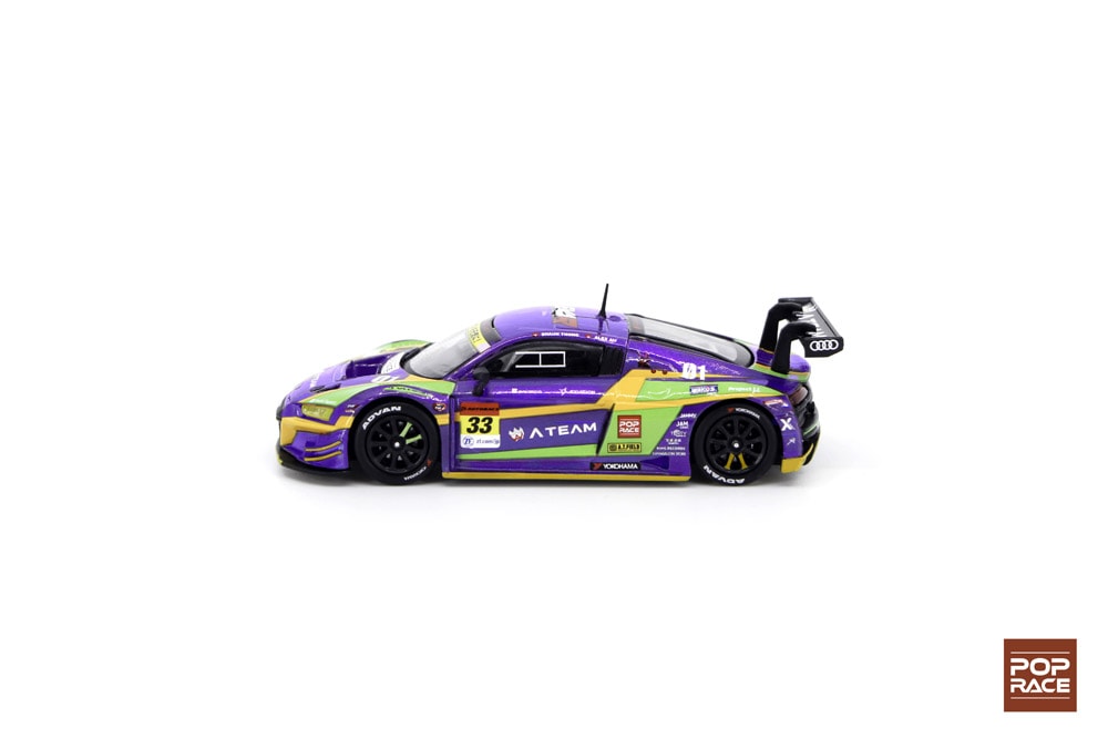 1/64 Evangelion Racing Test Unit-01 X works Audi R8 Super GT