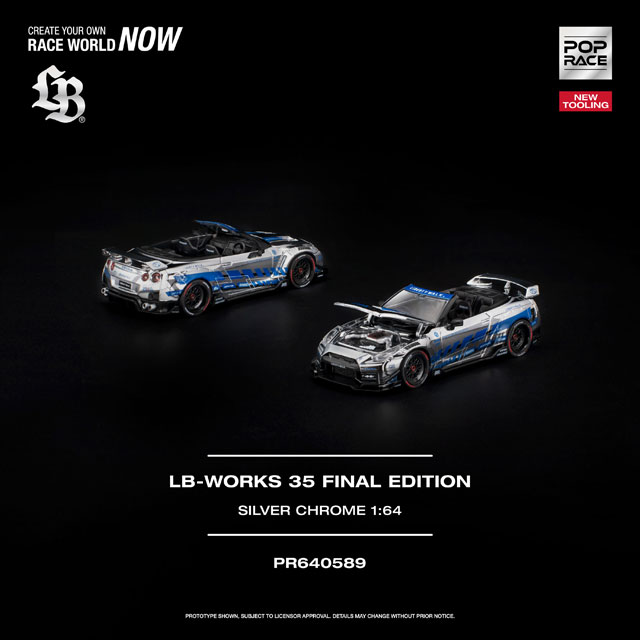 1/64 LB-WORKS 35 FINAL EDITION SILVER CHROME LB-WORKS 35