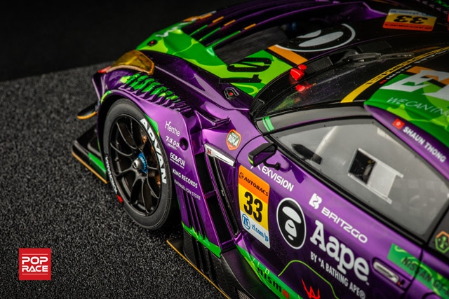 エヴァ ミニカー 1/12 RT 初号機 X Works GT-R 日産 中古品 1/12 Nissan GT-R Nismo GT3, エヴァ RT X Works 初号機 #33