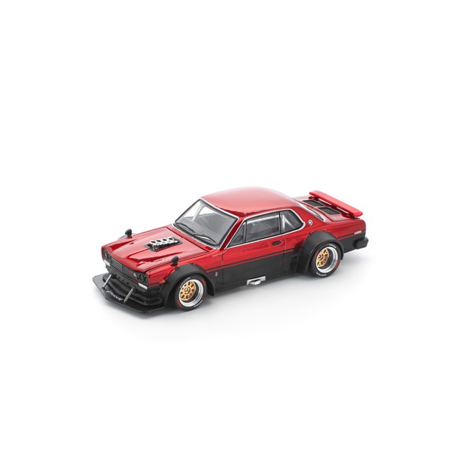 1/64 SKYLINE GT-R V8 DRIFT (HAKOSUKA) - RED BLACK