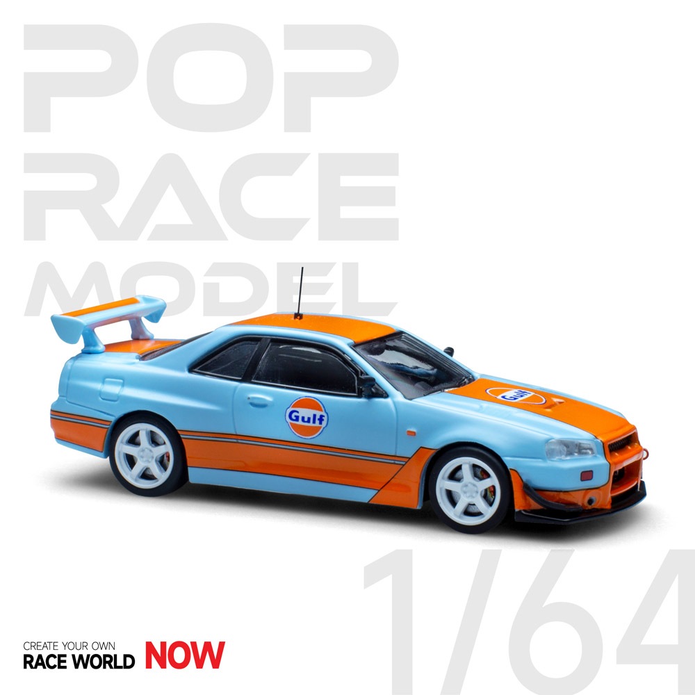 1/64 GTR R34 Gulf Oil Livery GTR R34 ガルフ・オイル リバリー | 1