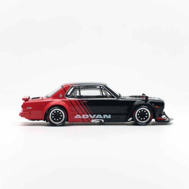 1/64 SKYLINE GT-R V8 DRIFT (HAKOSUKA) ADVAN LIVERY ͽ9ʹߡ