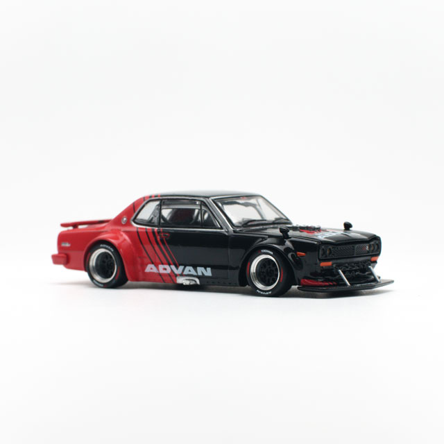 1/64 SKYLINE GT-R V8 DRIFT (HAKOSUKA) ADVAN LIVERY ͽ9ʹߡ