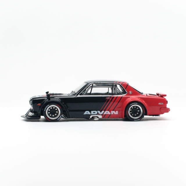 1/64 SKYLINE GT-R V8 DRIFT (HAKOSUKA) ADVAN LIVERY ͽ9ʹߡ