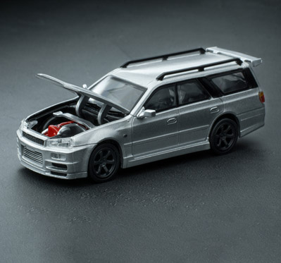 1/64 Nissan GTR R34 STAGEA Silver ơ С