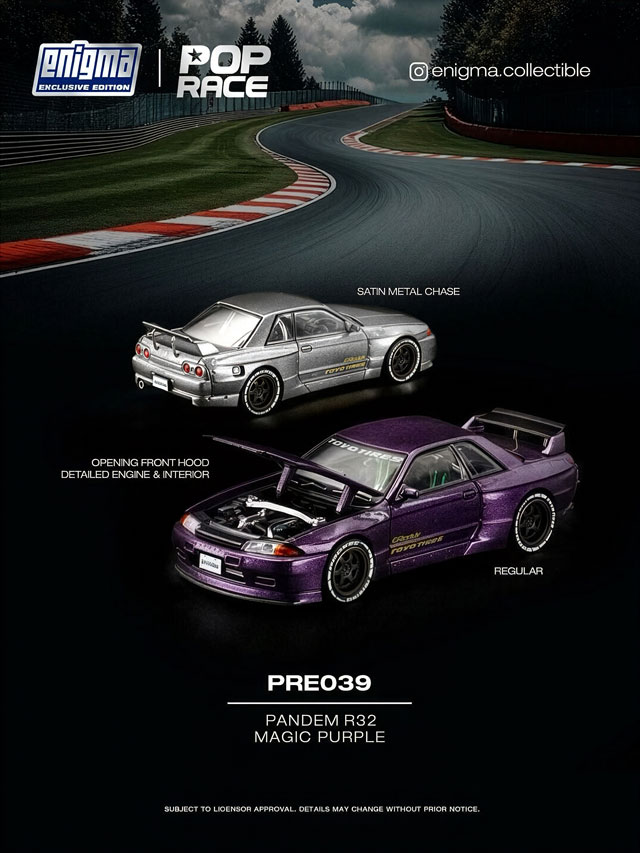 MANGMI AIR X Retro GB 未開封新品 POP RACE x Enigma 1/64 Pandem R32 MAGIC PURPLE パンデム R32