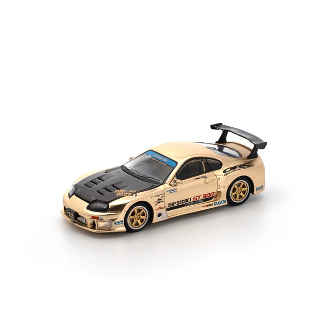 1/64 「BMC＆POPRACE」トップシークレット GT300 スープラ 1/64 TOP SECRET GT300 SUPRA - CHROME GOLD 1/64 トップ