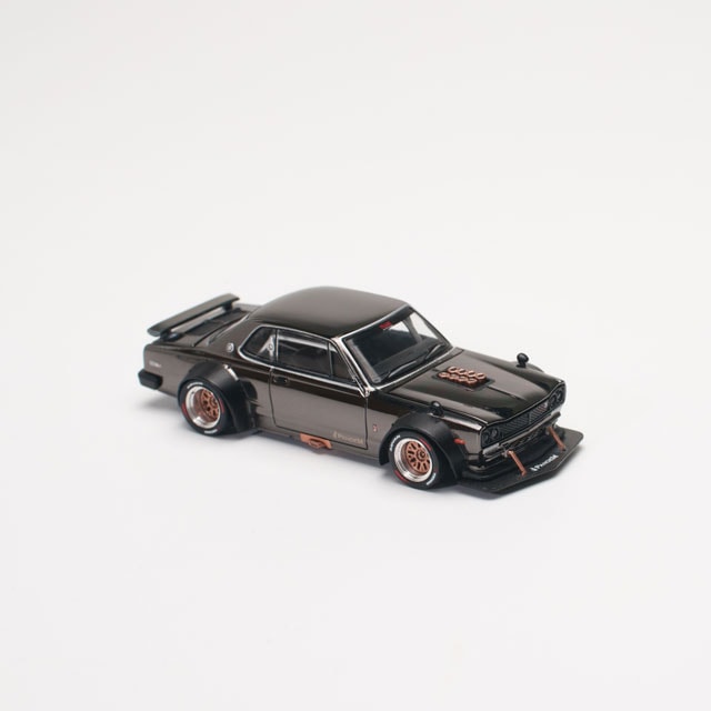 1/64 SKYLINE GT-R V8 DRIFT (HAKOSUKA) DARK CHROME | Nissan