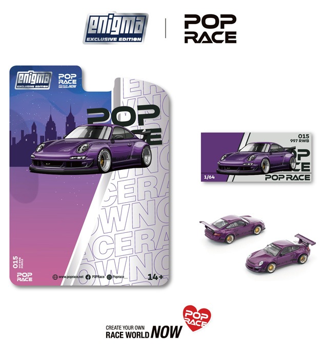 POP RACE x Enigma 1/64 RWB 997 PURPLE 《予約2025年11月以降