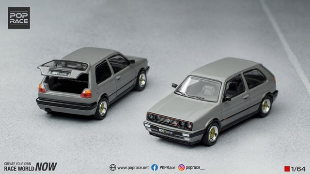 1/64 VOLKSWAGEN GOLF GTI MK2 GREY フォルクスワーゲン ゴルフ