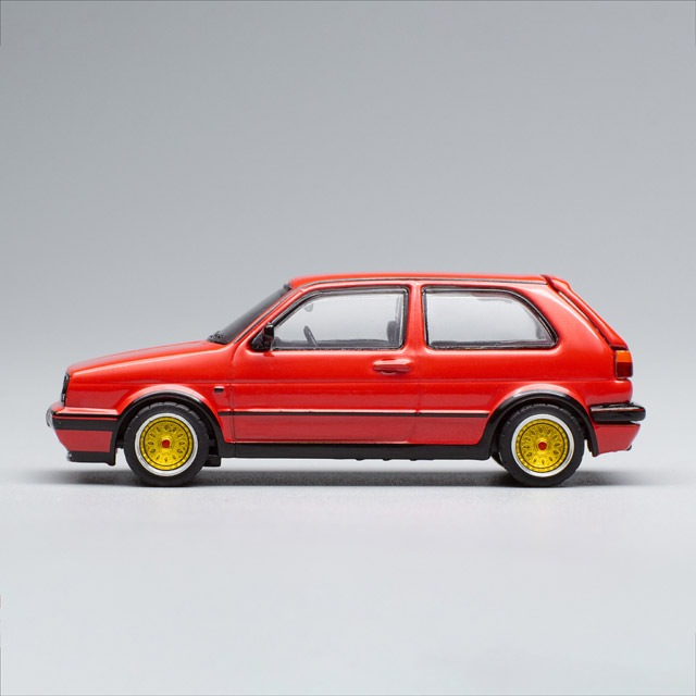 1/64 VOLKSWAGEN GOLF GTI MK2 RED フォルクスワーゲン ゴルフⅡ GTI