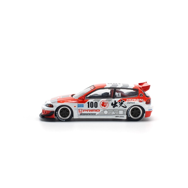 POP RACE 1/64 PANDEM HONDA CIVIC EG6 V1.5 METALLIC BLUE