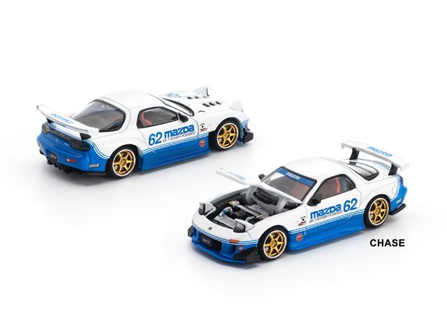 POP RACE x Enigma 1/64 MAZDA RX7 (FD3S) BLUE / WHITE マツダ