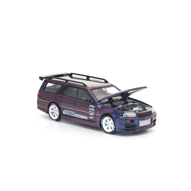 1/64 NISSAN STAGEA MAGIC PURPLE 日産 ステージア マジック