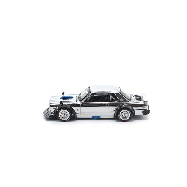 1/64 SKYLINE GT-R V8 DRIFT (HAKOSUKA) SILVER CHROME