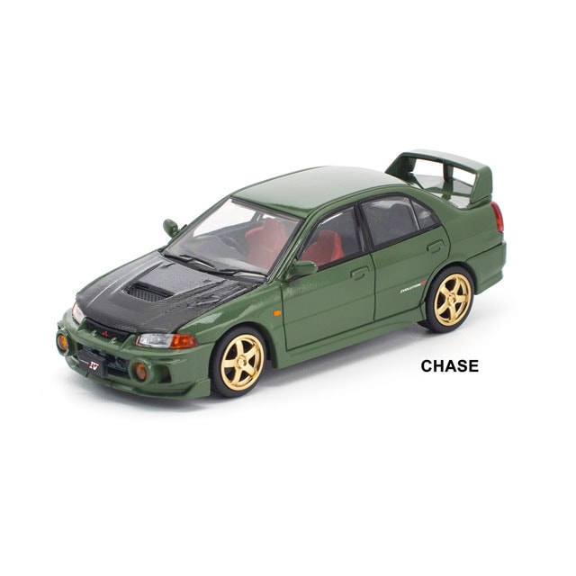 チホさん専用 POP RACE x Enigma 1/64 MITSUBISHI LANCER EVOLUTION IV GREEN 三菱