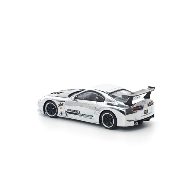 アメリカ シルバータイプ 7枚セット 1/64 TOP SECRET GT300 SUPRA - SILVER CHROME トップシークレット