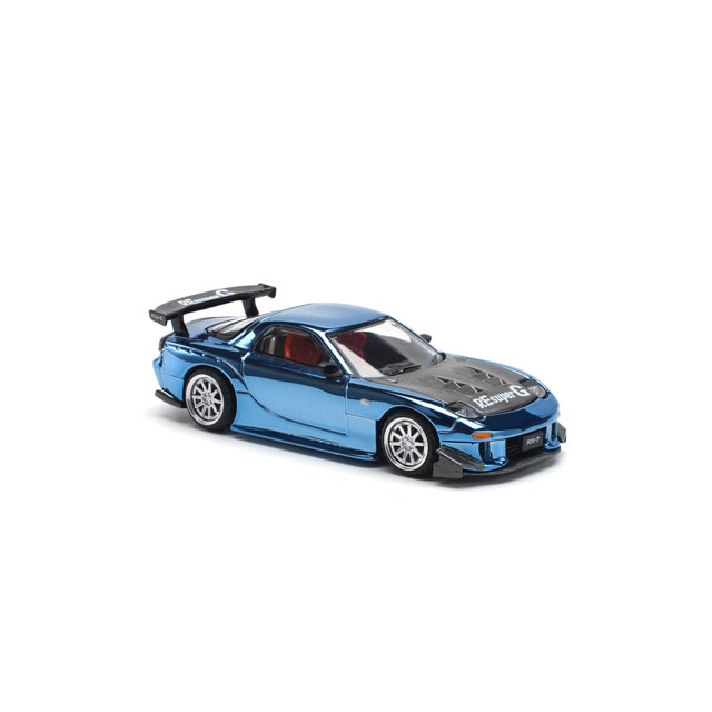 1/64 MAZDA RX7 RE-AMEMIYA WIDEBODY - BLUE CHROME マツダ RX7