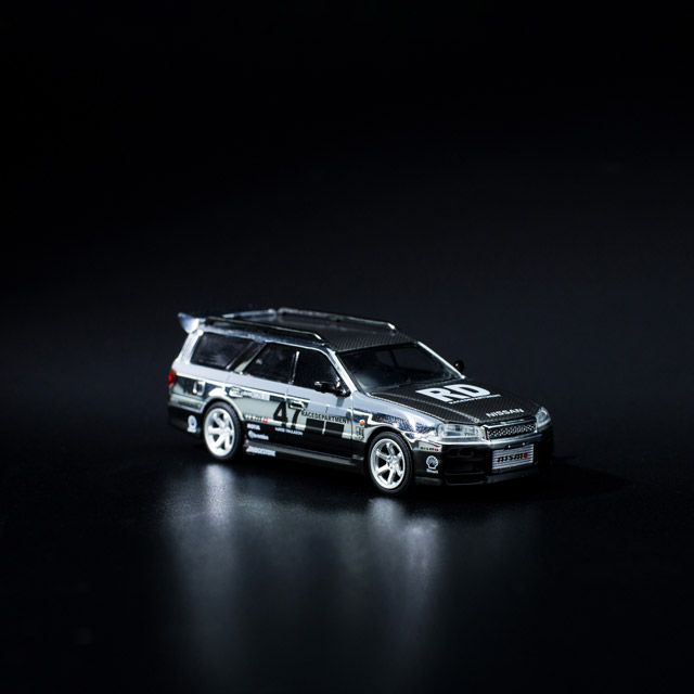 1/64 Nissan Stagea Chrome Silver ơ ॷС