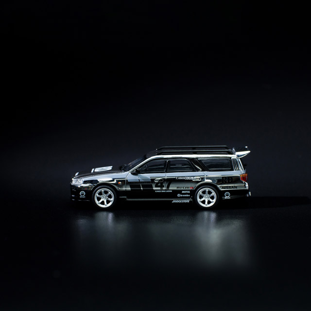 1/64 Nissan Stagea Chrome Silver ơ ॷС