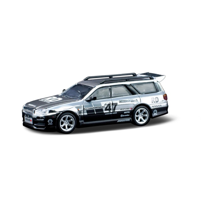 1/64 Nissan Stagea Chrome Silver 日産ステージア クローム