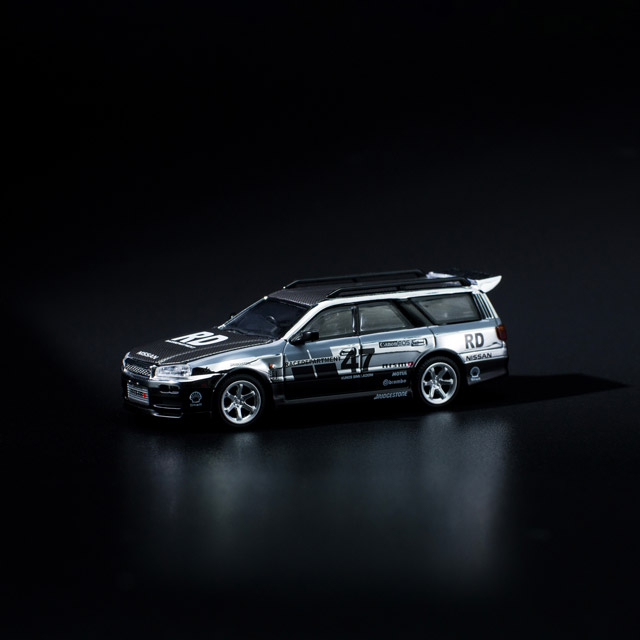 1/64 Nissan Stagea Chrome Silver ơ ॷС