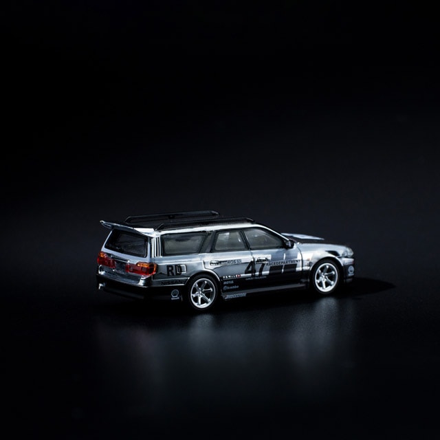 1/64 Nissan Stagea Chrome Silver ơ ॷС