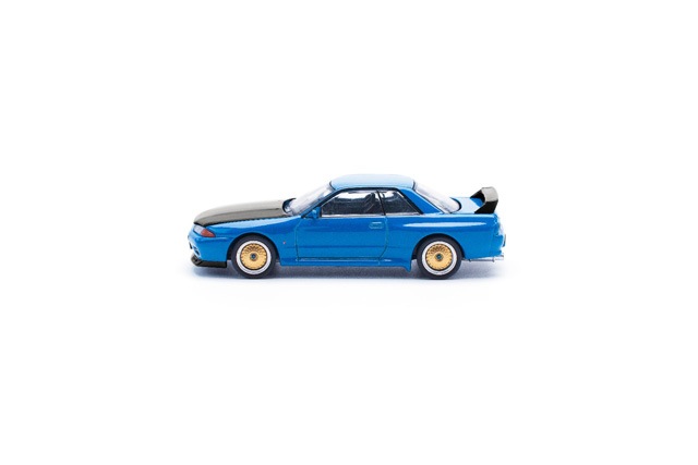 R/C VANNING 1/32 青色　✨️激レア✨️　バニング！！ POP RACE x Enigma 1/64 Nissan Skyline R32 Bayside Blue日産