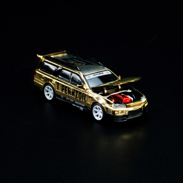 1/64 NISSAN STAGEA GOLD CHROME ơ ɥ