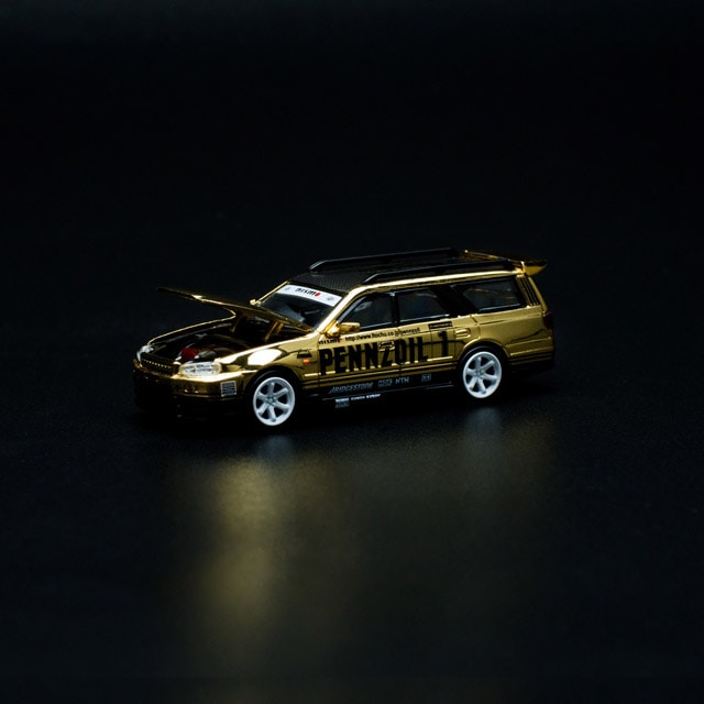 1/64 NISSAN STAGEA GOLD CHROME ơ ɥ