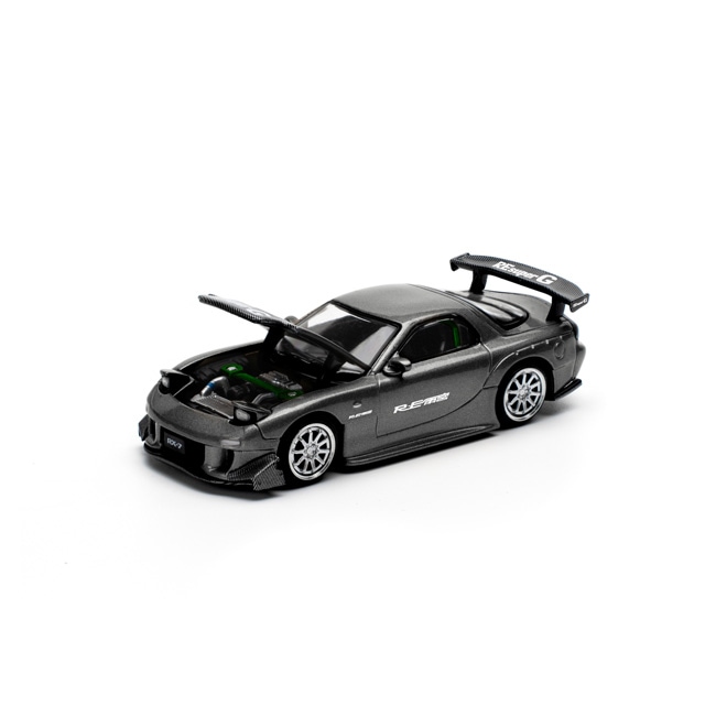 1/64 MAZDA RX7 RE-AMEMIYA WIDEBODY - BLUE CHROME マツダ RX7