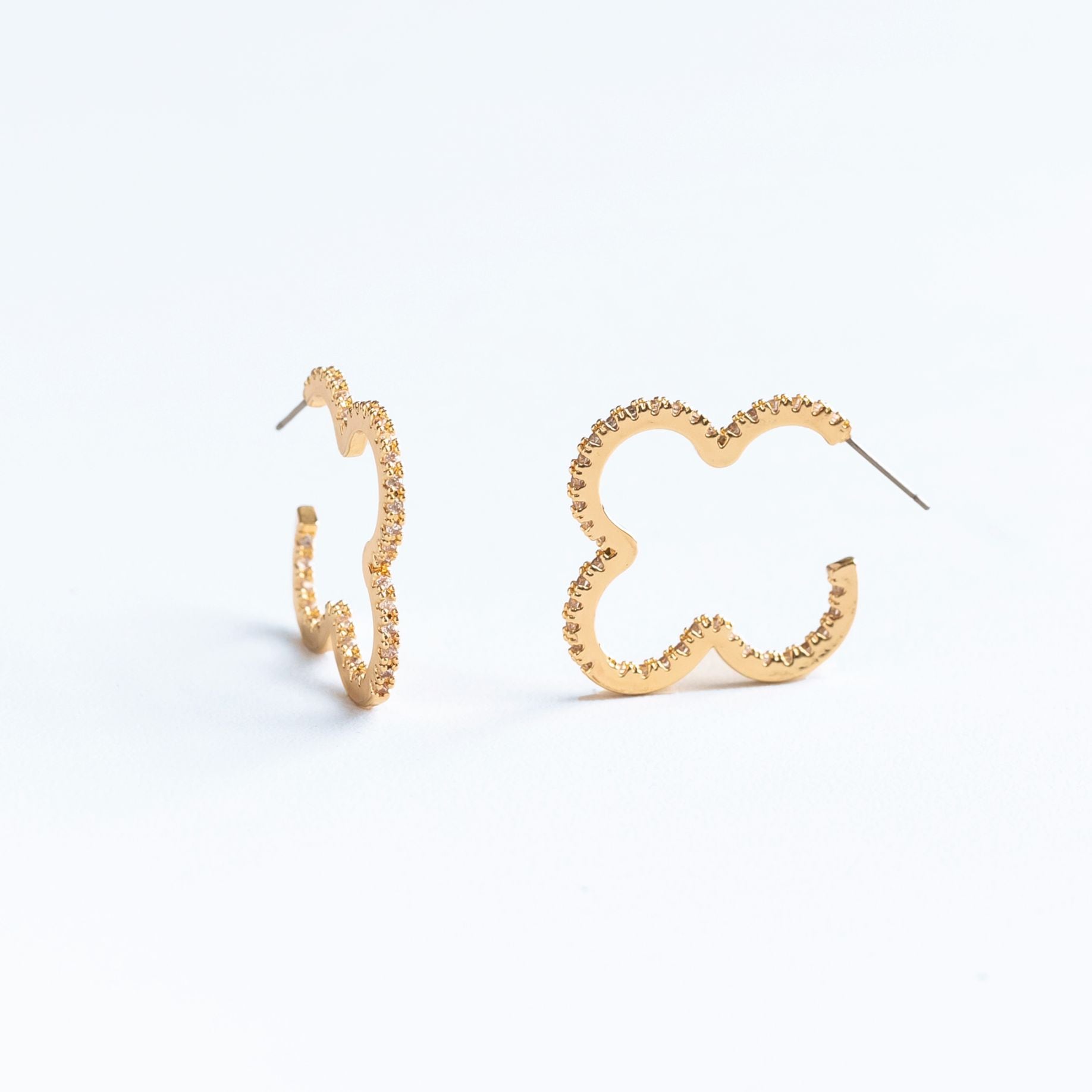 【専用です】シェリッシュ◼︎パールと金属のフープピアス pierce | sheriche（シェリッシュ）
