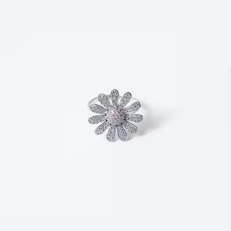 marguerite ring -pink-