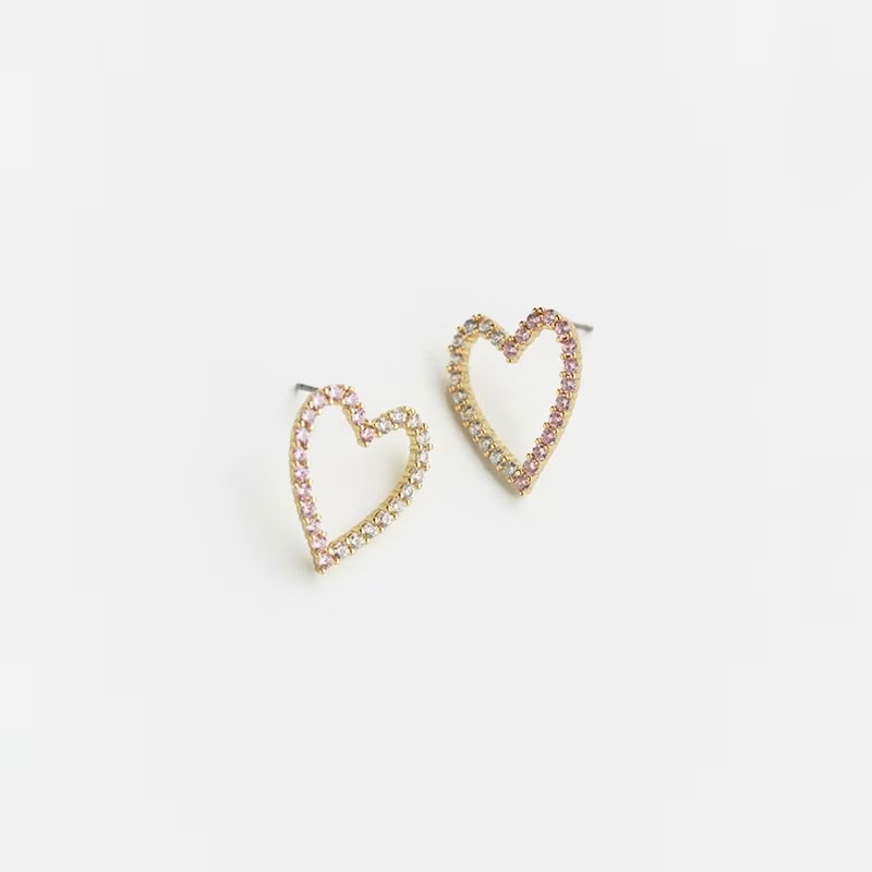 half color heart pierce -pink- | pierce | sheriche（シェリッシュ）