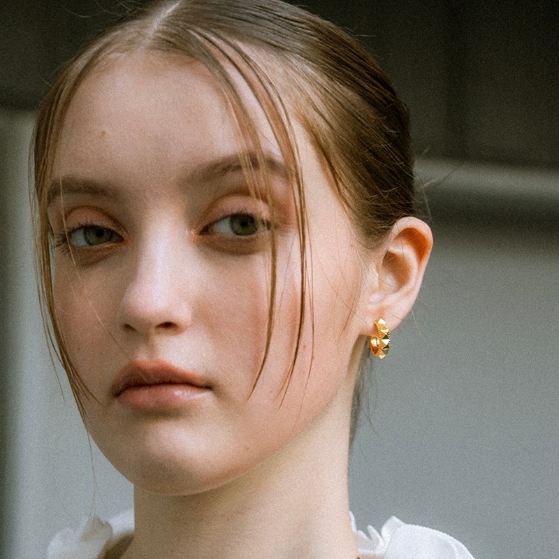 pyramid hoop pierce -gold- | pierce | sheriche（シェリッシュ）