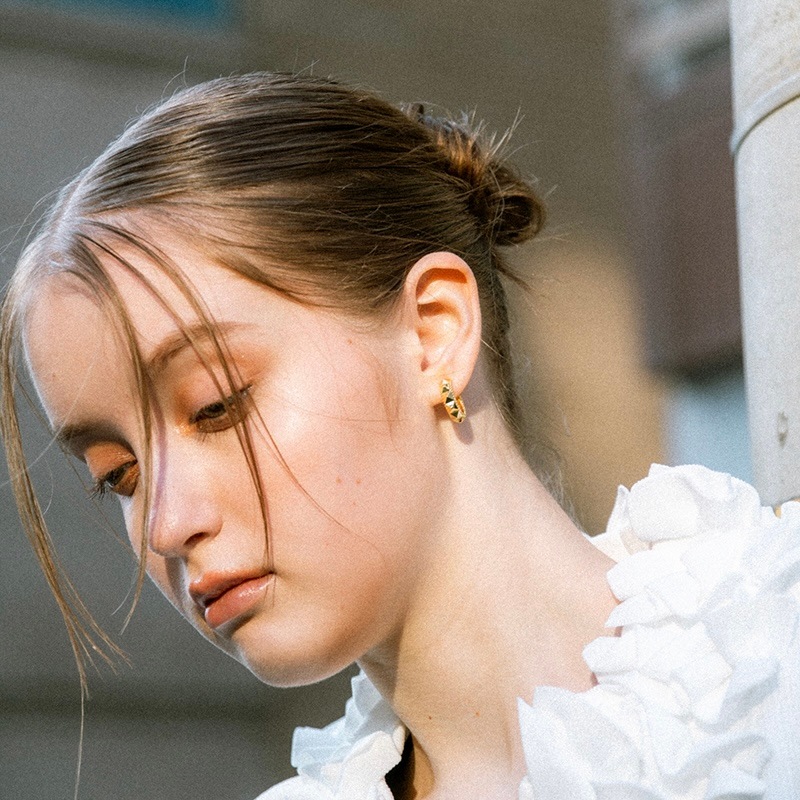 pyramid hoop pierce -gold- | pierce | sheriche（シェリッシュ）