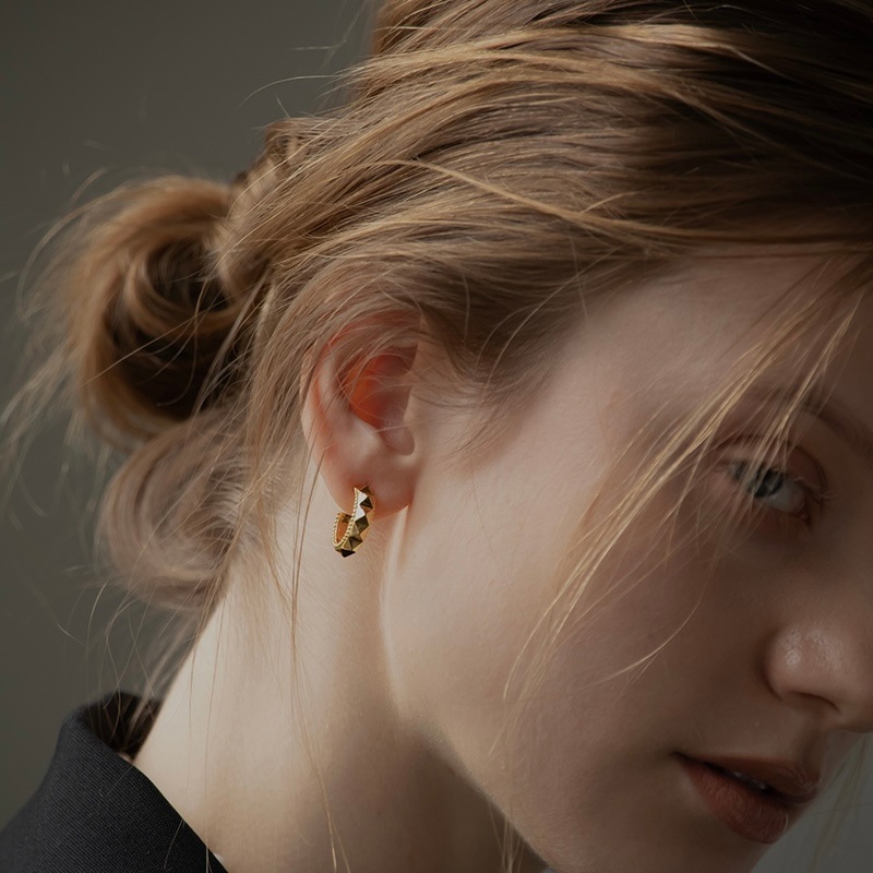 【ホワカマ様】A&G Stud Pyramid Pierce 両耳 pyramid hoop pierce -gold- | pierce | sheriche（シェリッシュ）