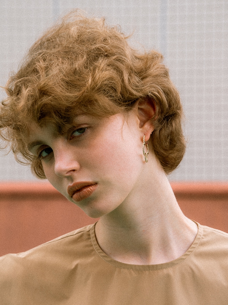 clover hoop pierce (gold) | ALL ITEM | sheriche（シェリッシュ）