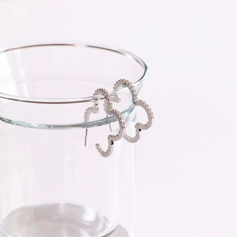 clover hoop pierce (silver)【grace】 | 【grace】 | sheriche