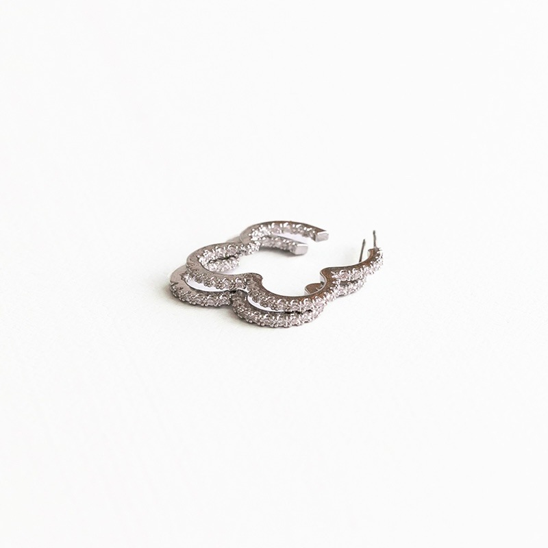 clover hoop pierce (silver)【grace】 | 【grace】 | sheriche