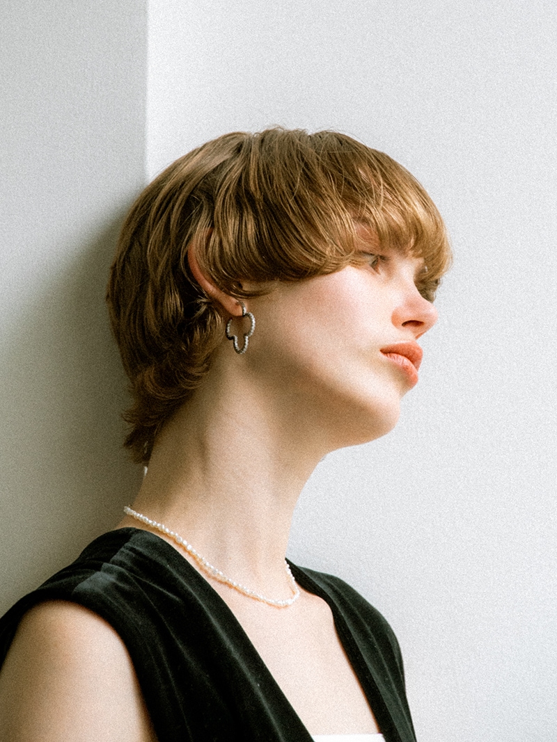 シェリッシュ sheriche クローバーピアス トレフル trefleplus clover hoop pierce (silver)【grace】 | 【grace】 | sheriche