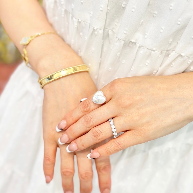 heart 淡水pearl ring | ring | sheriche（シェリッシュ）
