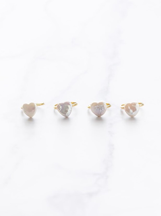 sheriche シェリッシュ heart 淡水pearl necklace heart 淡水pearl ring | ring | sheriche（シェリッシュ）