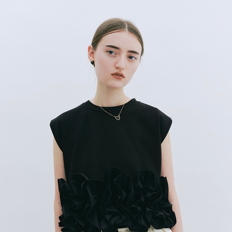 AkariH☆Heart shell pierce Heart Pierce Black Shell