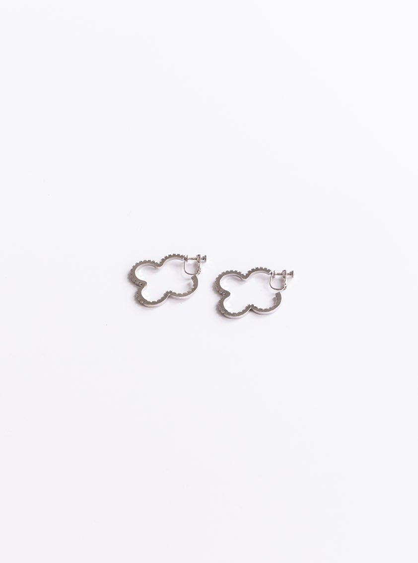 シェリッシュ sheriche クローバーピアス トレフル trefleplus clover hoop pierce (silver)【grace】 | 【grace】 | sheriche